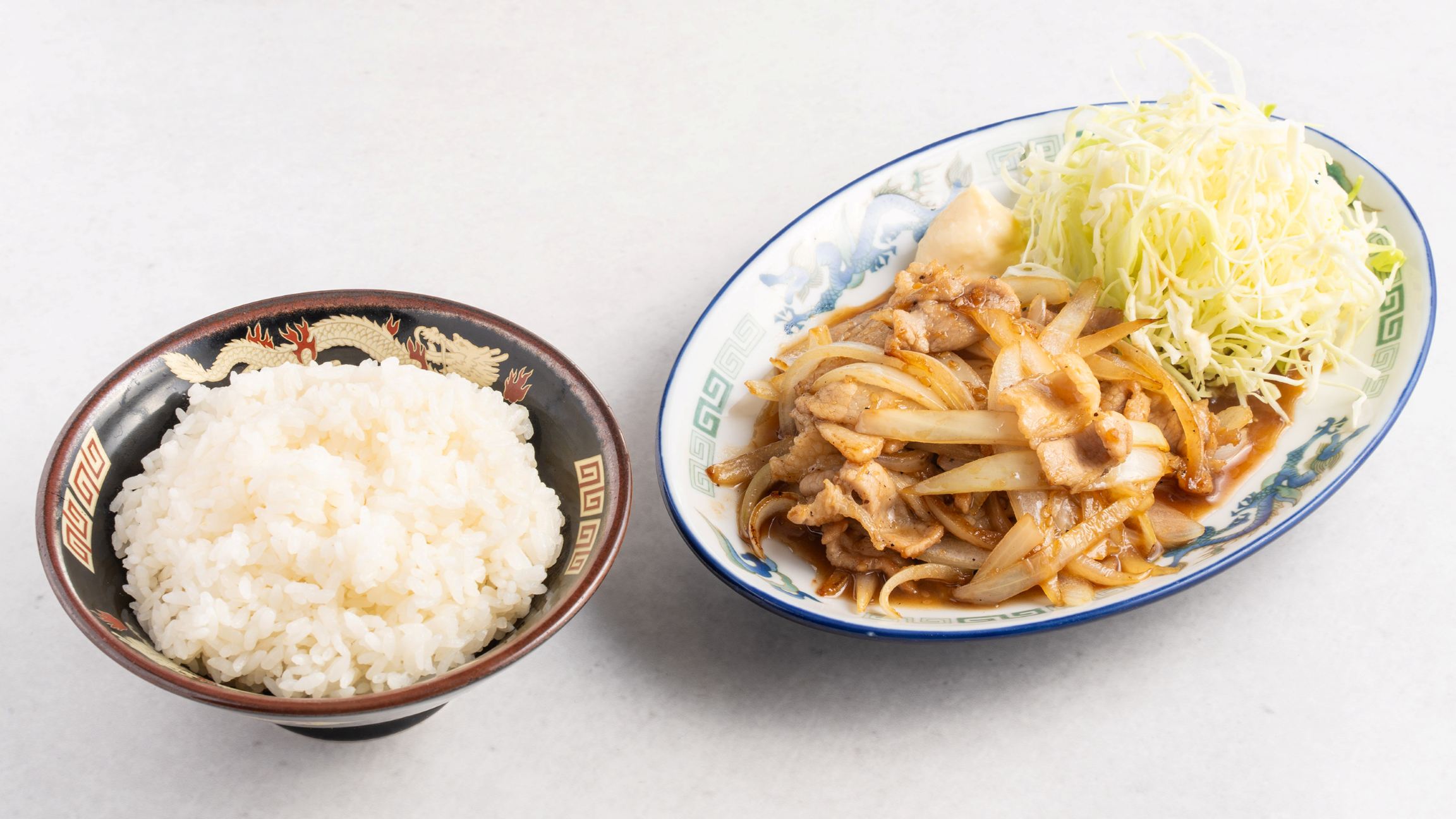 肉野菜炒め定食 (002)