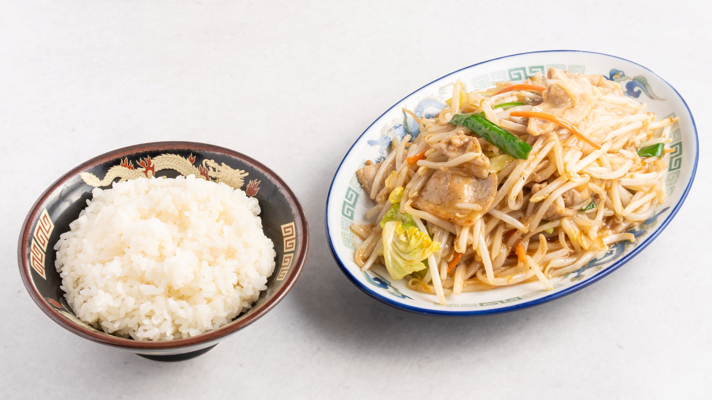 肉野菜炒め定食 (002)